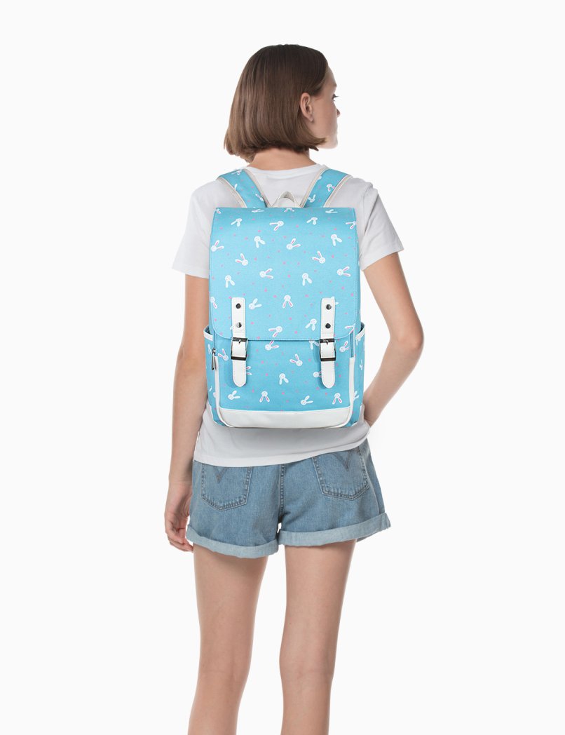 Leaper Cute Laptop Backpack Canvas Bag Daypack Satchel - Image 4