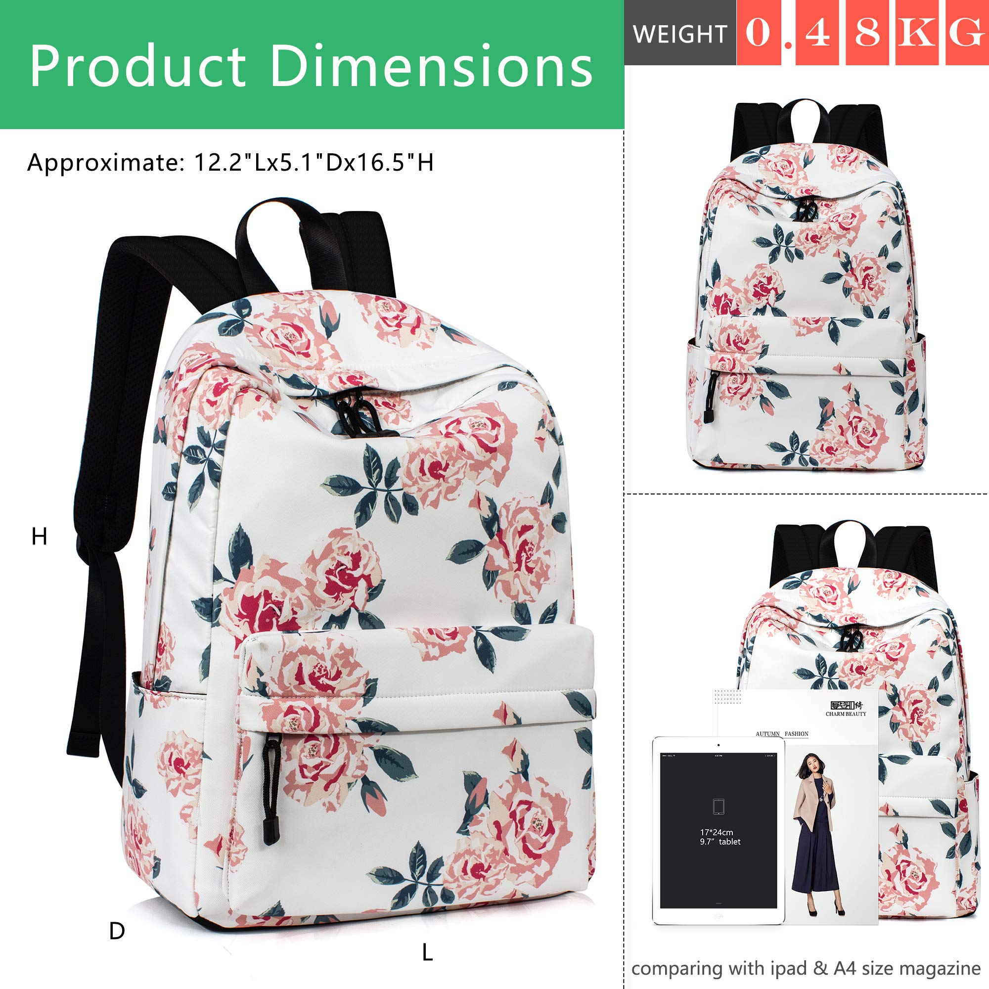 Leaper Travel Backpack for Women Girls Water Resistant Backpack for School Laptop Backpack Kids Backpack Kawaii Bookbag - Image 6