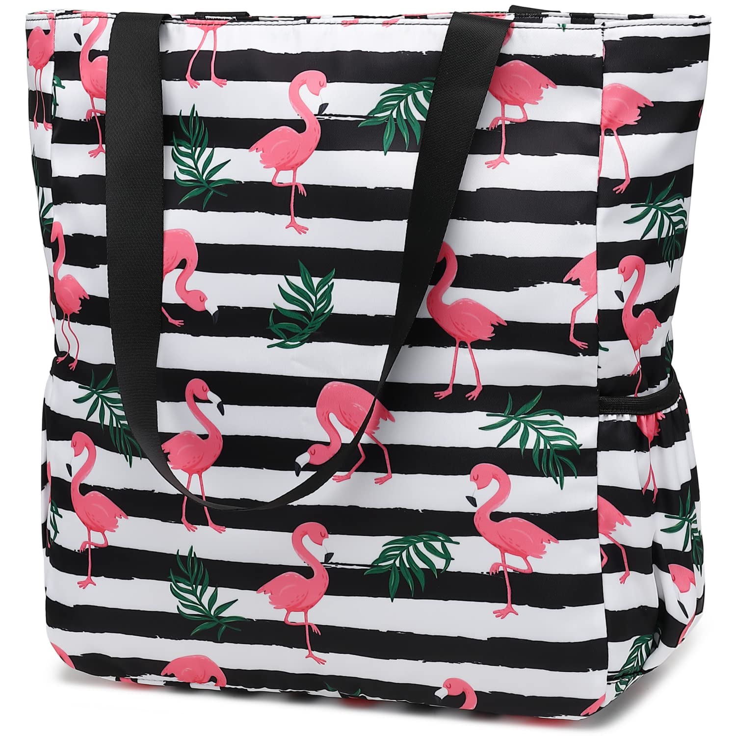 Leaper Travel Tote Bag Wear-Resistant Portable and Foldable Handbags Shoulder Bag for Gym, Beach, Travel and Daily Use