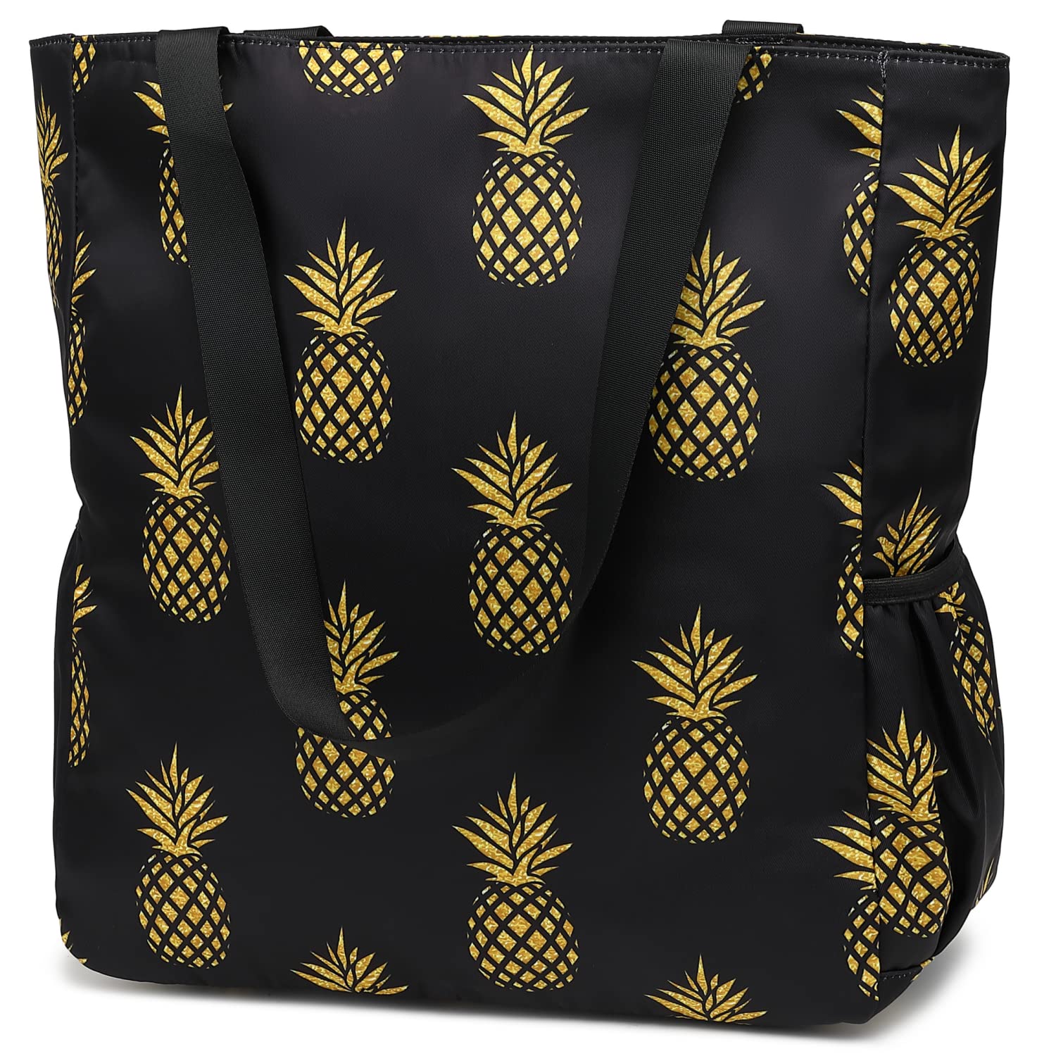 Leaper Travel Tote Bag Wear-Resistant Portable and Foldable Handbags Shoulder Bag for Gym, Beach, Travel and Daily Use