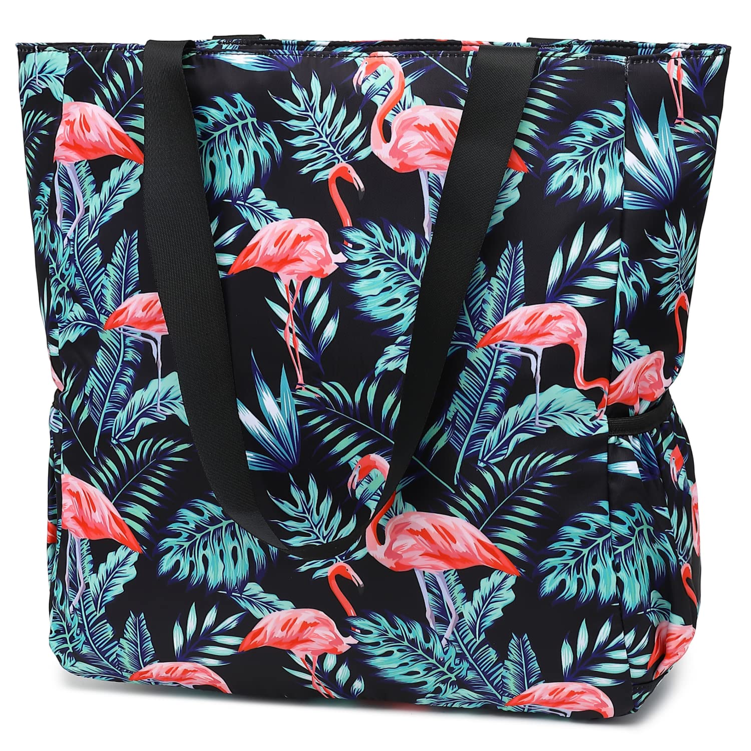 Leaper Travel Tote Bag Wear-Resistant Portable and Foldable Handbags Shoulder Bag for Gym, Beach, Travel and Daily Use